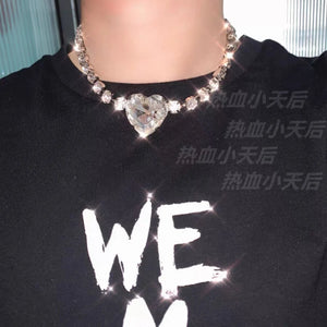 Clavicle Necklace Crystal Temperament Neck Chain Women's
