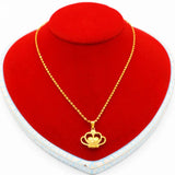 Clavicle Euro Copper Gold-plated Love Pendant Necklace Women's