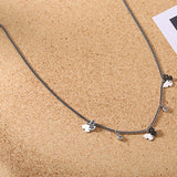 Clavicle Short Chain Necklace Silver 925 Punk Gothic Chocker