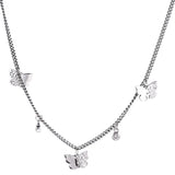 Clavicle Short Chain Necklace Silver 925 Punk Gothic Chocker
