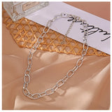 Short Punk Silver Chains Necklace Gothic Jewelry Pendant Choker