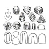 Clay Earring Cutter & Hook Stencil Set - Key Chain Design