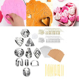Clay Earring Cutters with Earring Cards and Hooks