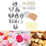Clay Earring Cutters with Earring Cards and Hooks