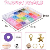 Clay Flat Beads for Jewelry Making DIY Kit