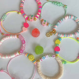 Polymer Clay Necklace Set Bohemian Surfer Beads Bracelet DIY Jewelry
