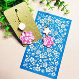 Clay Screen Printing Template 5Pcs Reusable Screen Printing Kits
