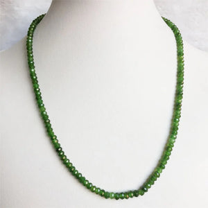 3*4MM Faceted Beads Necklace Female Jewelry Women Choker Bijoux Ladies Party