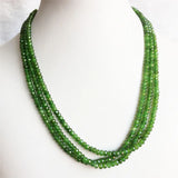 3*4MM Faceted Beads Necklace Female Jewelry Women Choker Bijoux Ladies Party