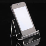 Clear Acrylic 3 Pcs Phone Rack Wallet Display Stand