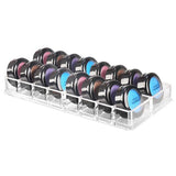 Clear Acrylic 16 Grids Makeup Organizer Lipstick Brushes Holder