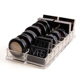 Clear Acrylic 16 Grids Makeup Organizer Lipstick Brushes Holder