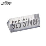 Clear Acrylic 925 Silver Signage Counter Display Tag Card Jewelry Store