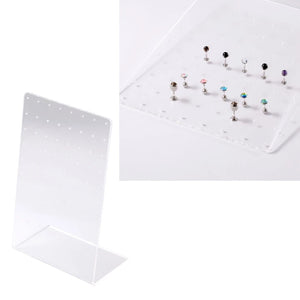 Clear Acrylic Jewelry Retail Rack Earrings Holder Display Board