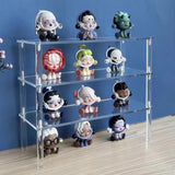 Clear Acrylic Display Stand Riser Rack for Anime Figures Cupcake Shelf Organizer