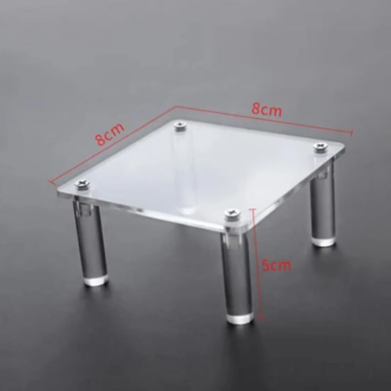 Clear Acrylic Display Stand Riser Rack for Anime Figures Cupcake Shelf Organizer