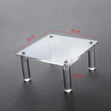Clear Acrylic Display Stand Riser Rack for Anime Figures Cupcake Shelf Organizer