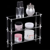 Clear Acrylic Display Stand Riser Rack for Anime Figures Cupcake Shelf Organizer