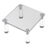 Clear Acrylic Display Stand Riser Rack for Anime Figures Cupcake Shelf Organizer