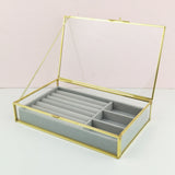 Acrylic Jewelry Box Earrings Bracelets Rings Necklaces Organizer Display Storage