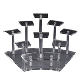 Clear Acrylic Jewelry Display Stand Perfume Organizer Table Decor Storage
