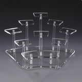 Clear Acrylic Jewelry Display Stand Perfume Organizer Table Decor Storage