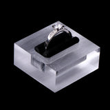 Clear Acrylic Ring Display Stand Jewelry Store Showcase Holder