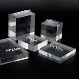 Acrylic Square Sheet Stamping Block Cosmetics Display Stand