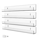 Acrylic Storage Shelf Floating Display Stand for Bedroom Dormitory Book
