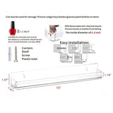 Acrylic Storage Shelf Floating Display Stand for Bedroom Dormitory Book