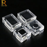Clear Acrylic Wedding Jewelry Display Case Tray Gem Rhinestone Holder Box