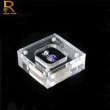 Clear Acrylic Wedding Jewelry Display Case Tray Gem Rhinestone Holder Box
