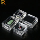 Clear Acrylic Wedding Jewelry Display Case Tray Gem Rhinestone Holder Box
