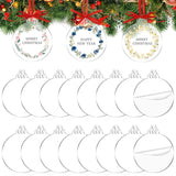 Clear Acrylic Christmas Ornament for DIY Craft