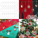 Clear Acrylic Christmas Ornament for DIY Craft