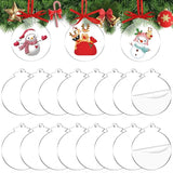 Clear Acrylic Christmas Ornament for DIY Craft
