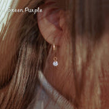 Real 14K Filled Hoop Earrings Vintage Party Fine Jewelry
