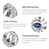 S925 Sterling Silver Sun Devil's Eye Bead for Women Bracelet Necklace