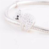 CZ Teddy Bear Charms, 925 Silver Bracelet DIY Beads