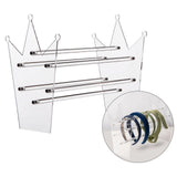 Acrylic Crown Headband Holder Organizer - Clear