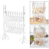 Clear Acrylic Earring Hanger Rack for Tabletop Dresser