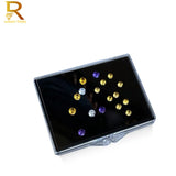 Clear Gem Jewelry Display Storage Box Diamond Organizer Gemstone Teaching