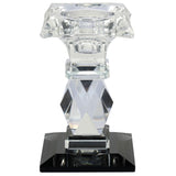 Glass Geometric Candlestick Holder Table Decor Wedding Candle Stand