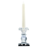 Glass Geometric Candlestick Holder Table Decor Wedding Candle Stand