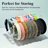 Clear Headband Holder Organizer Acrylic Hair Accessory Jewelry Storage Display