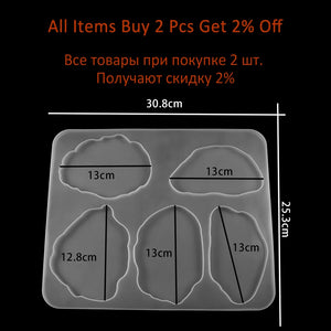 Irregular Cloud Tea Coaster Resin Molds - DIY Jewelry Making