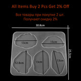 Irregular Cloud Tea Coaster Resin Molds - DIY Jewelry Making