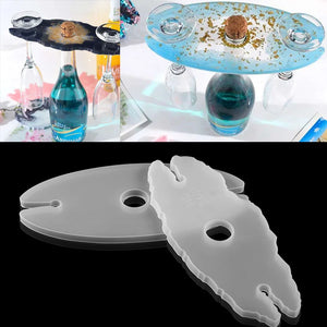 DIY Irregular Wine Rack Epoxy Resin Mold for Party Table Decoration