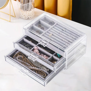 Jewelry Storage Box Portable Gift for Ear Studs Bangle Brooches