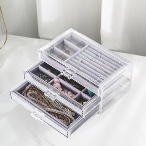 Jewelry Storage Box Portable Gift for Ear Studs Bangle Brooches